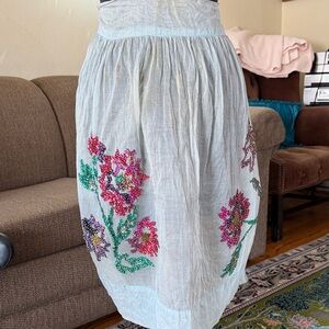 #Beaded 1/2 sheer apron